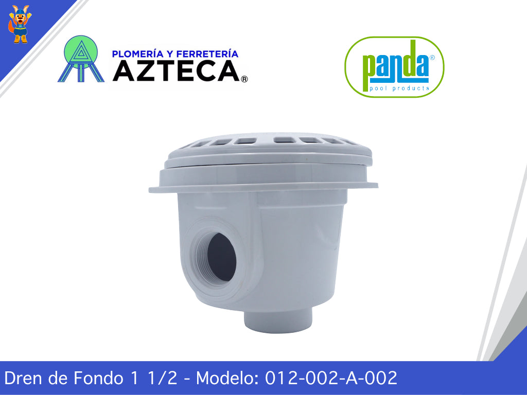 DREN DE FONDO 1.5" PANDA MONTAJE PISOS Y MUROS