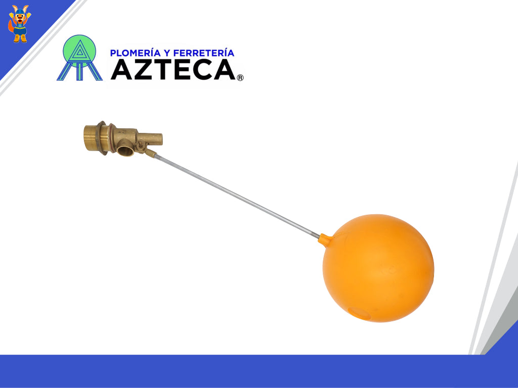 KIT DE VALVULA Y FLOTADOR CON BARRA REDONDA DE ACERO INOXIDABLE 2" ESSETI