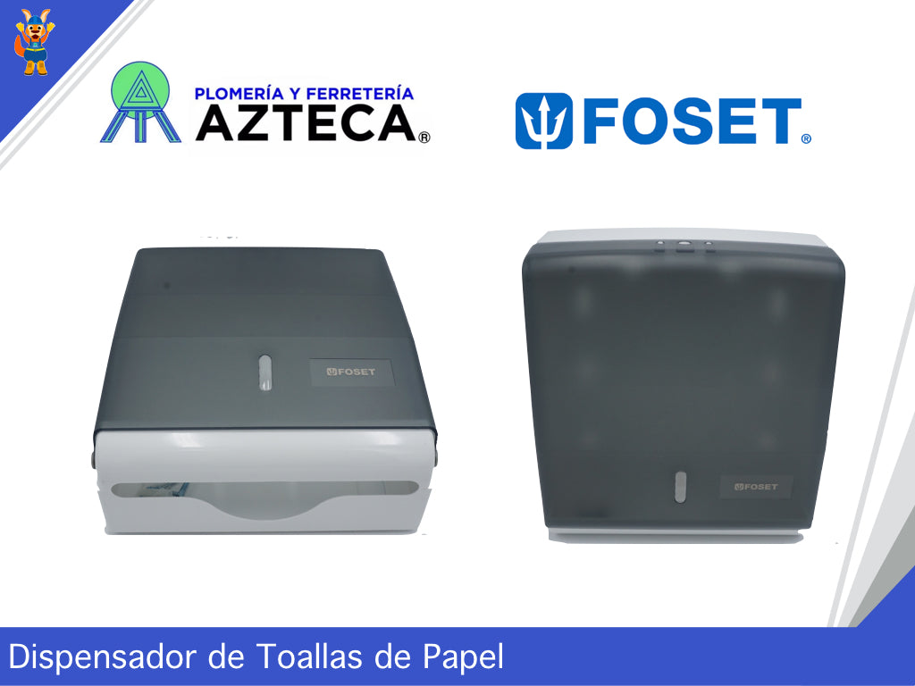 DISPENSADOR DE ABS PARA TOALLAS DE PAPEL, HUMO, FOSET 47936
