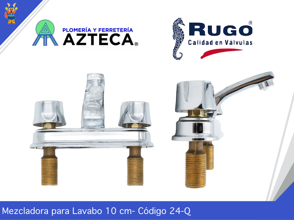 MEZCLADORA LAVABO DE 4 MANERAL ACUARIO RUGO 24-Q