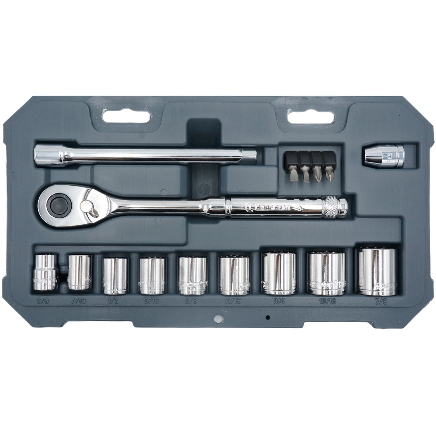 JUEGO DE DADOS CRESCENT 3/8" 16 PIEZAS