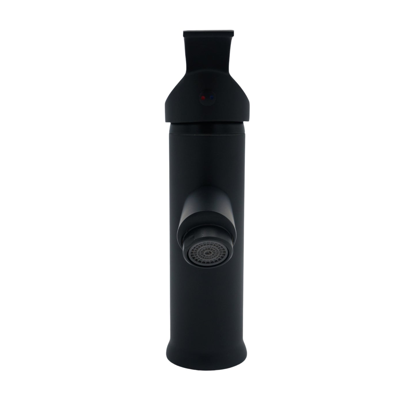 MEZCLADORA MONOMANDO BAJO PARA LAVABO NEGRO MATE RUGO 23-MNC