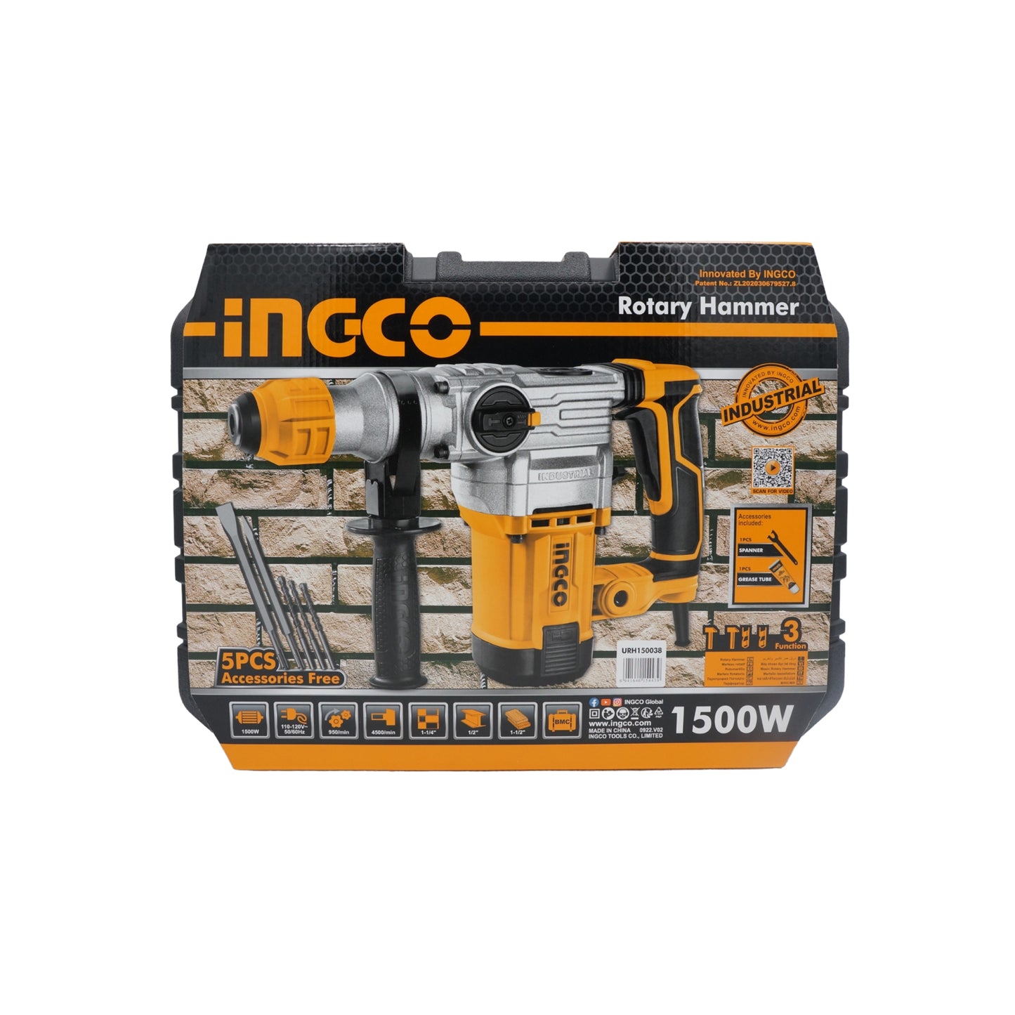 ROTOMARTILLO 1500W INGCO URH1500281