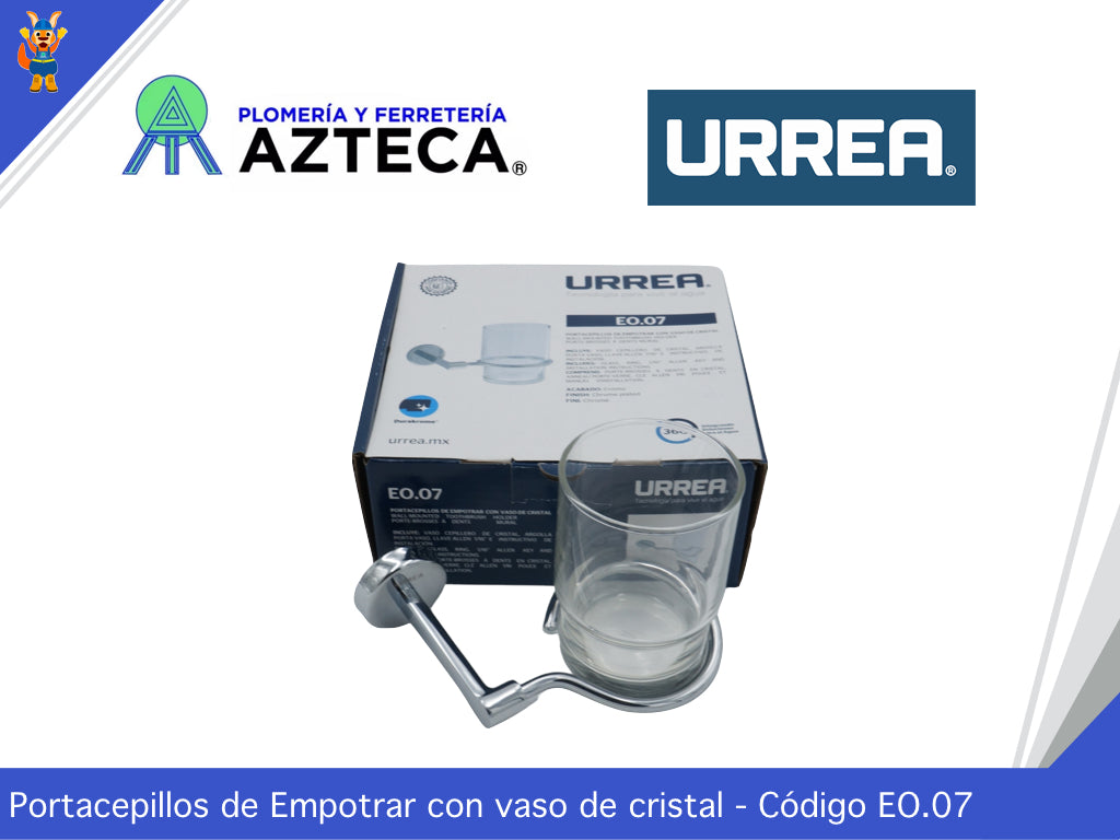 VASO CEPILLERO NEO CROMO URREA EO.07