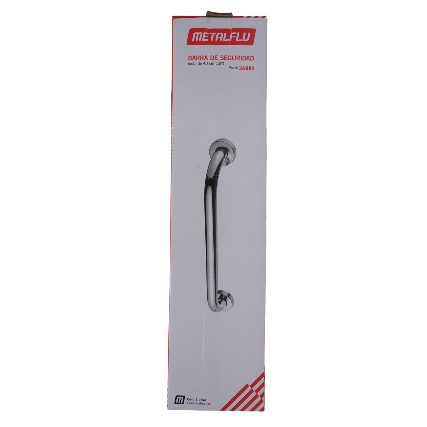 BARRA DE SEGURIDAD 16" ACERO INOXIDABLE CROMADO METALFLU 34002
