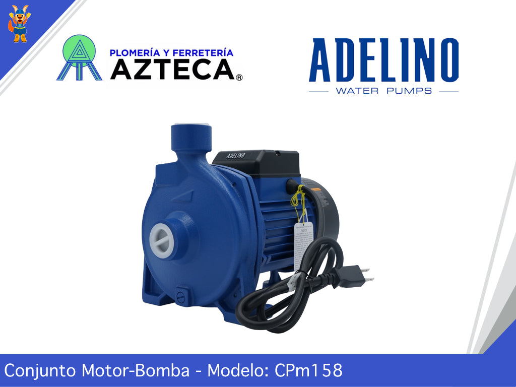 BOMBA CENTRIFUGA ADELINO 1HP 127V
