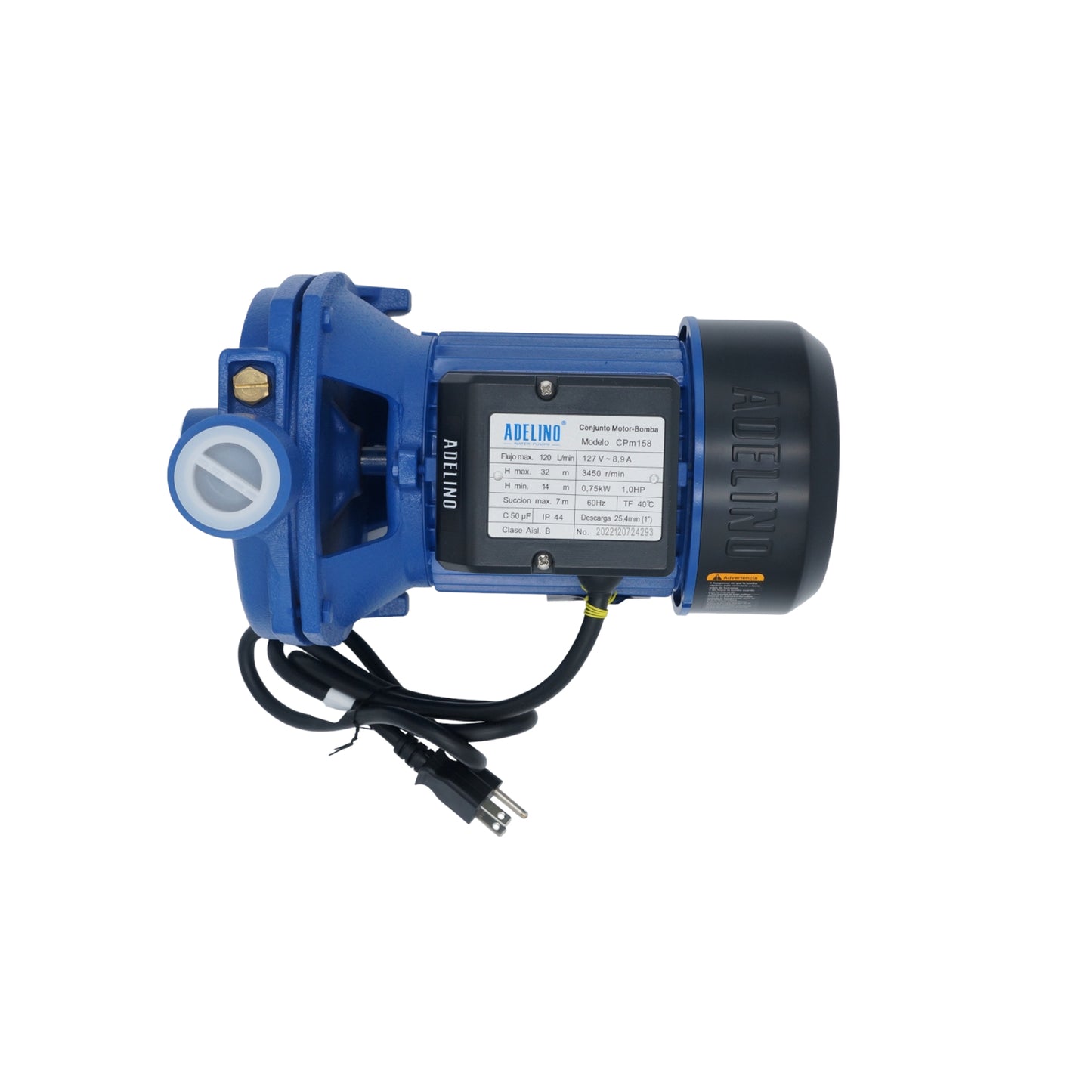 BOMBA CENTRIFUGA ADELINO 1HP 127V
