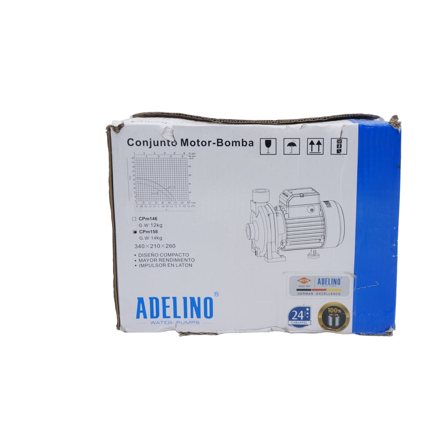BOMBA CENTRIFUGA ADELINO 1HP 127V