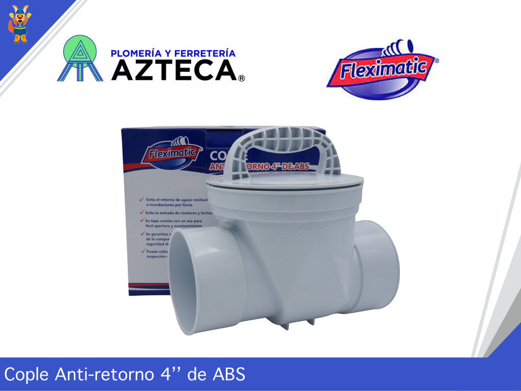 COPLE ANTIRETORNO 4" FLEXIMATIC