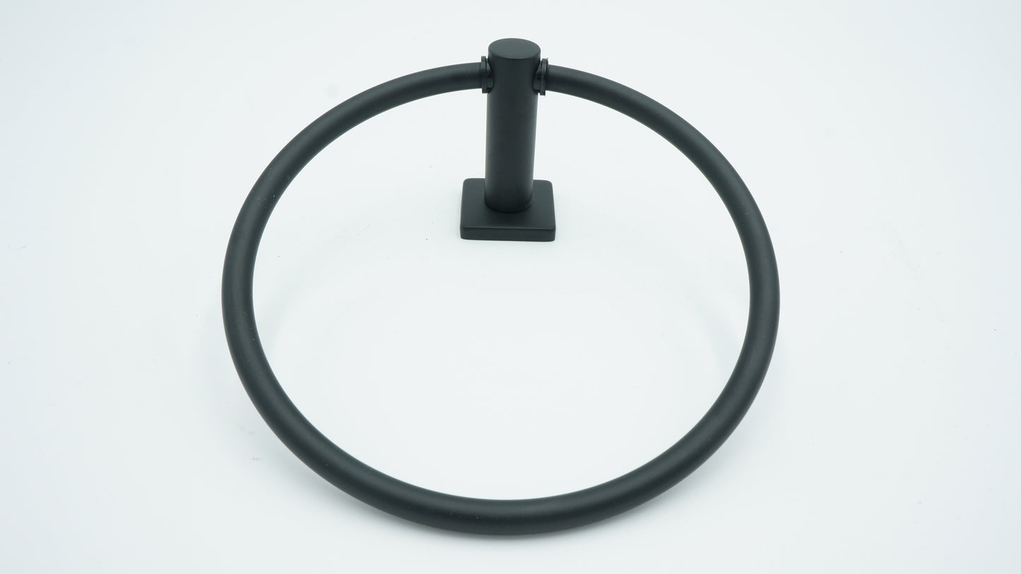 JUEGO DE ACCESORIOS NEGRO MATE PARA BAÑO 4 PIEZAS URREA 1002CL.2