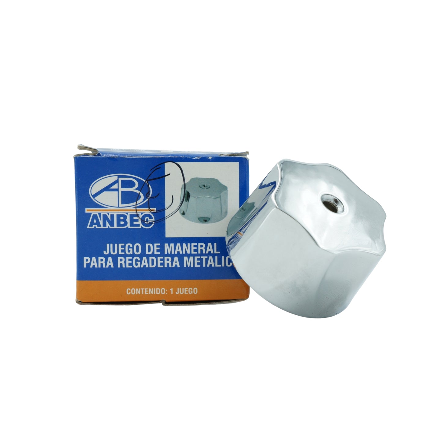 JUEGO DE MANERALES PARA REGADERA EMPAQUE METALICO ESPIGA ESTRIAS ANBEC JM2708