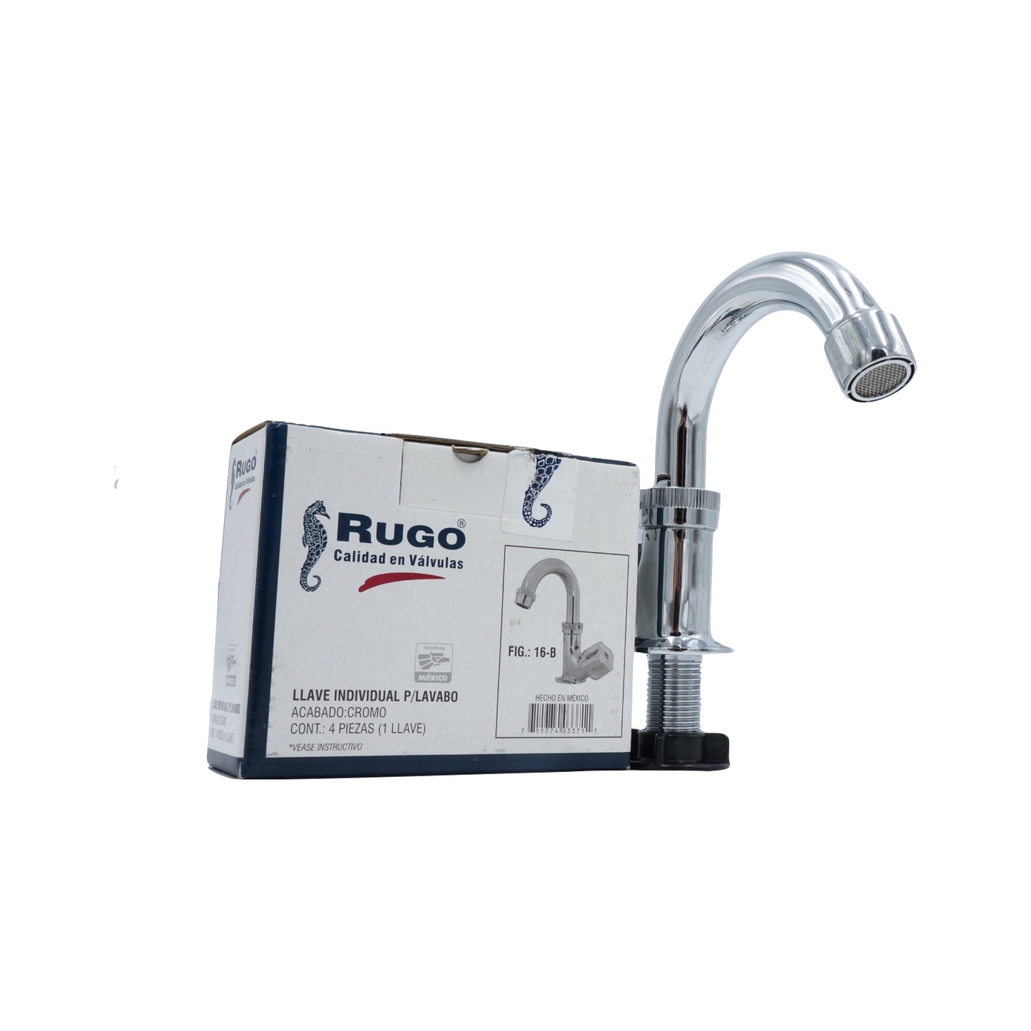 LLAVE INDIVIDULA PARA LAVABO MANERAL TAURO RUGO 16-B