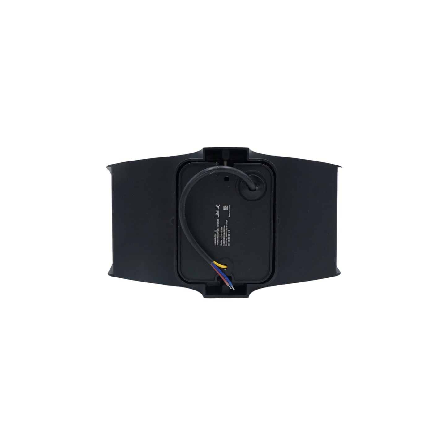 LUMINARIO ARBOTANTE DE MURO PARA INTERIOR Y EXTERIOR LITELUX 12W LLE1207N/3000