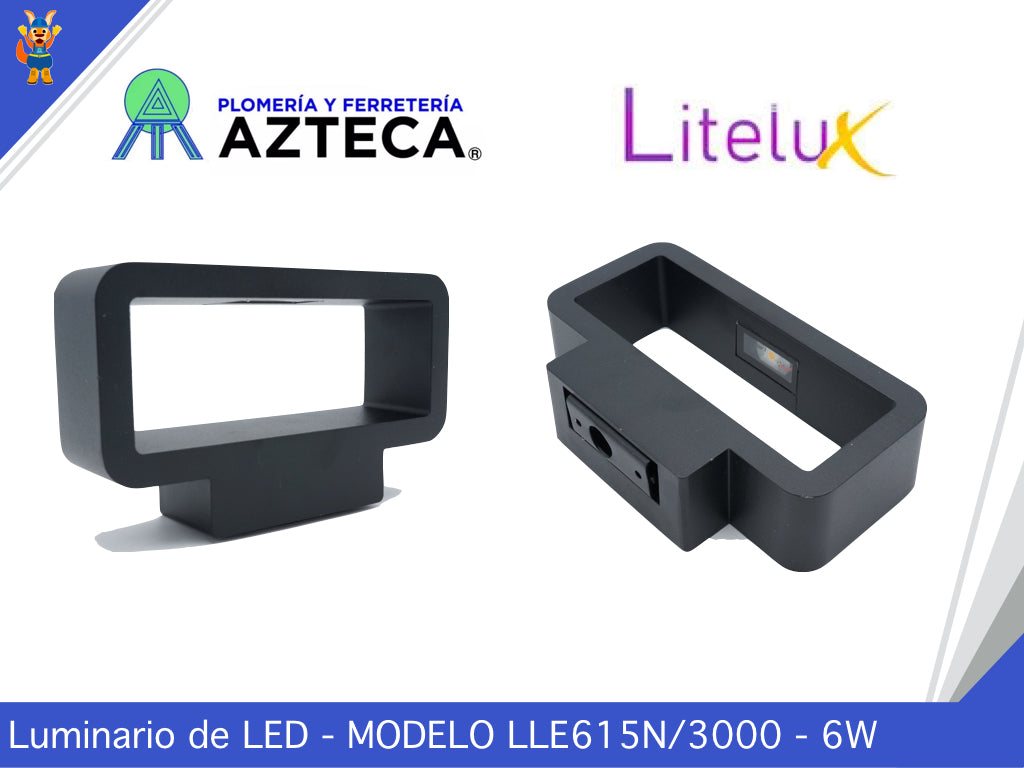 LUMINARIO ARBOTANTE DECORATIVO PARA EXTERIOR E INTERIOR LITELUX 6W LLE615N/3000