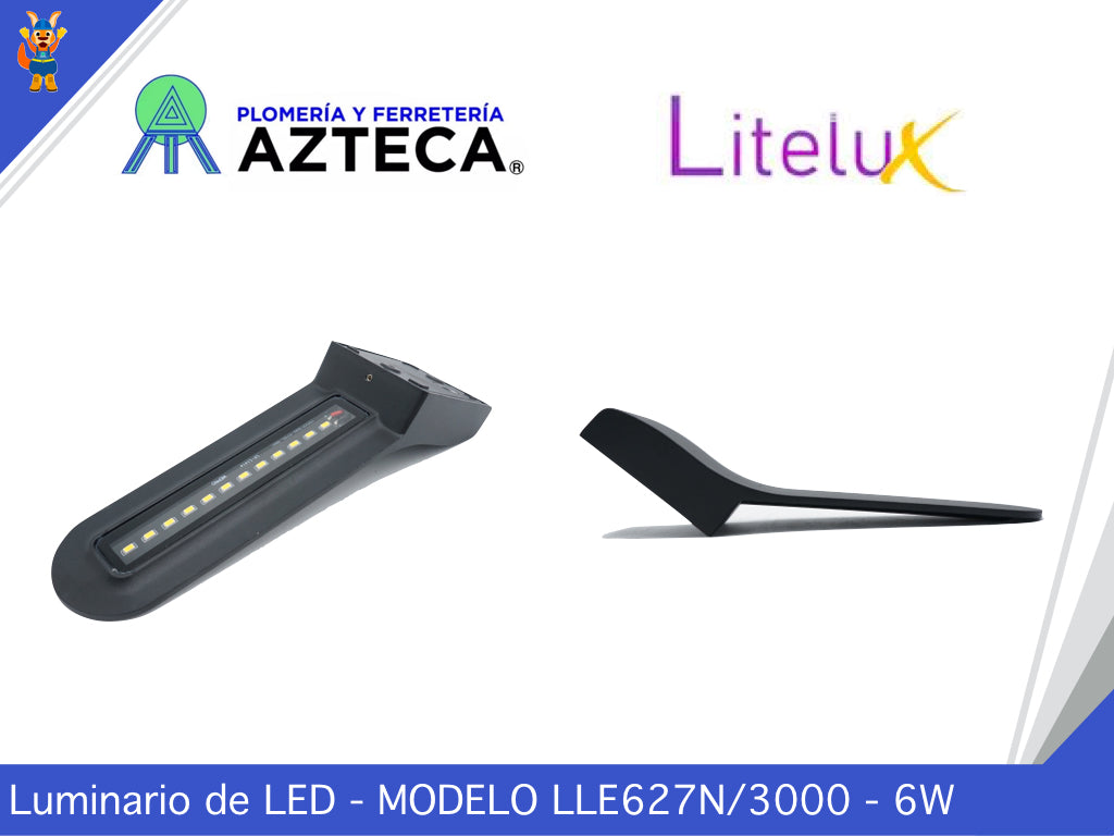 LUMINARIO ARBOTANTE DE MURO PARA INTERIOR Y EXTERIOR LITELUX 9W LLE627N/3000