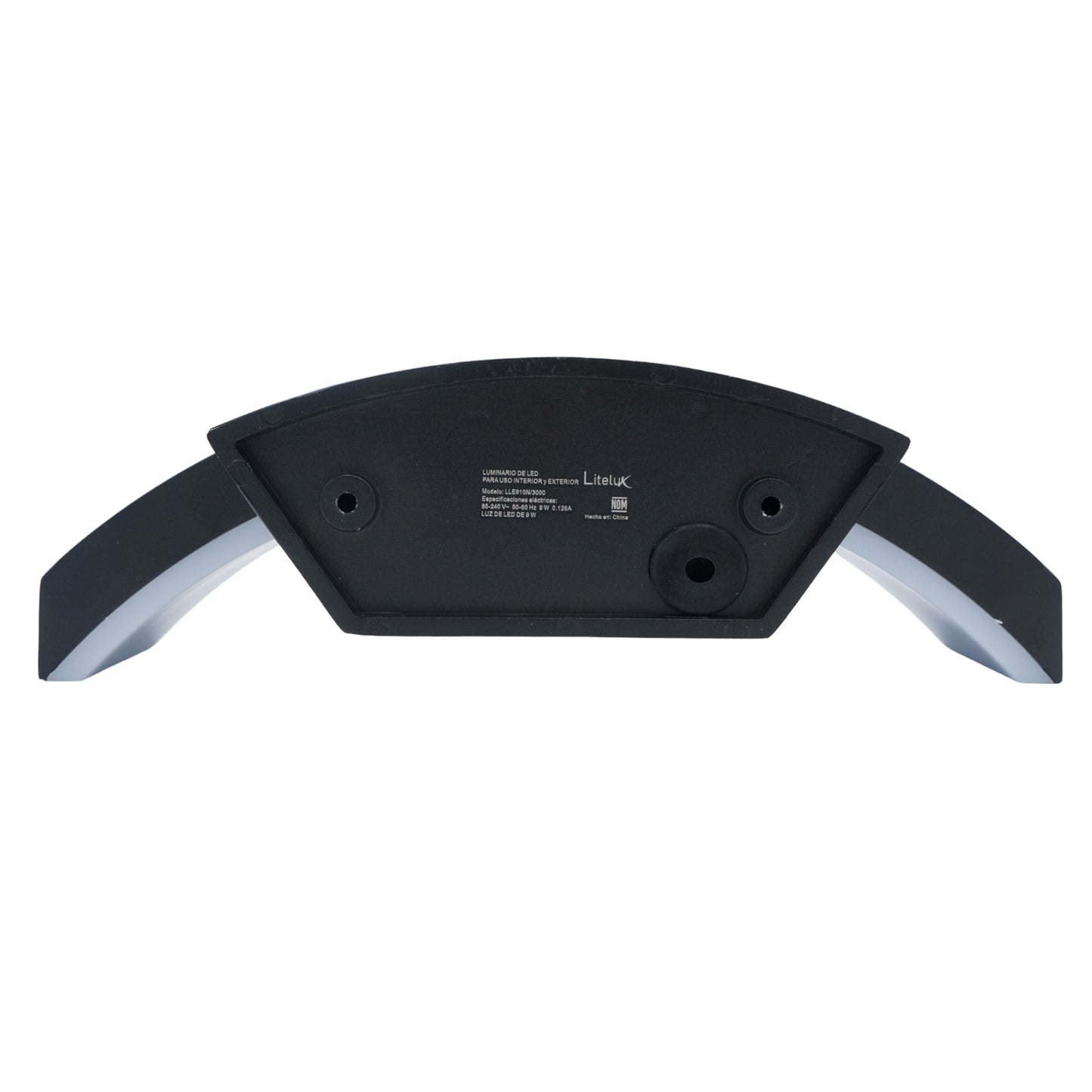 LUMINARIO ARBOTANTE DE MURO PARA INTERIOR Y EXTERIOR LITELUX 9W LLE910N/3000