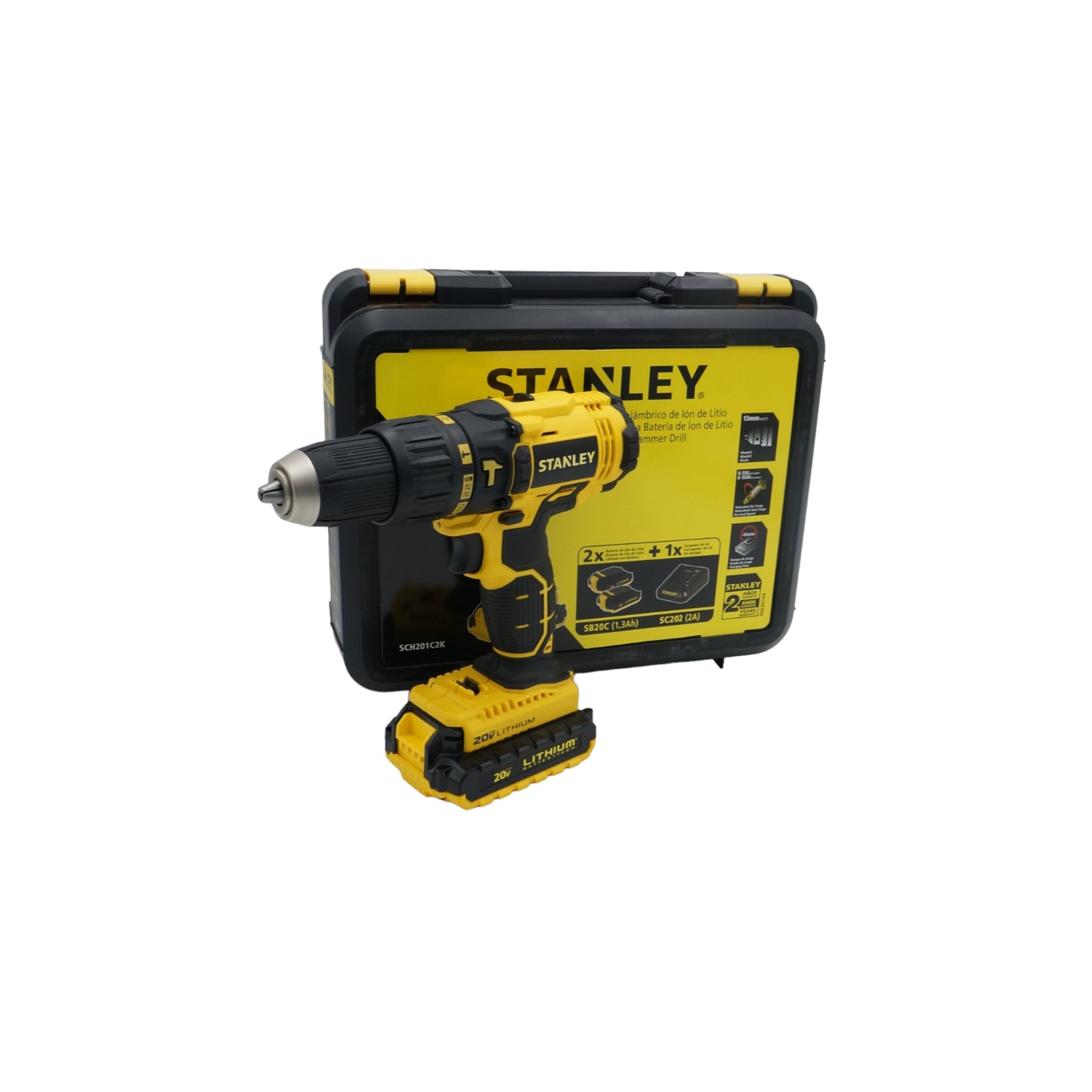 ROTOMARTILLO STANLEY 1/2" 20V SCH201C2K