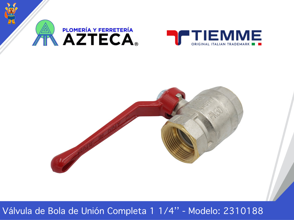 VALVULA DE ESFERA SCIROCCO 1 1/4