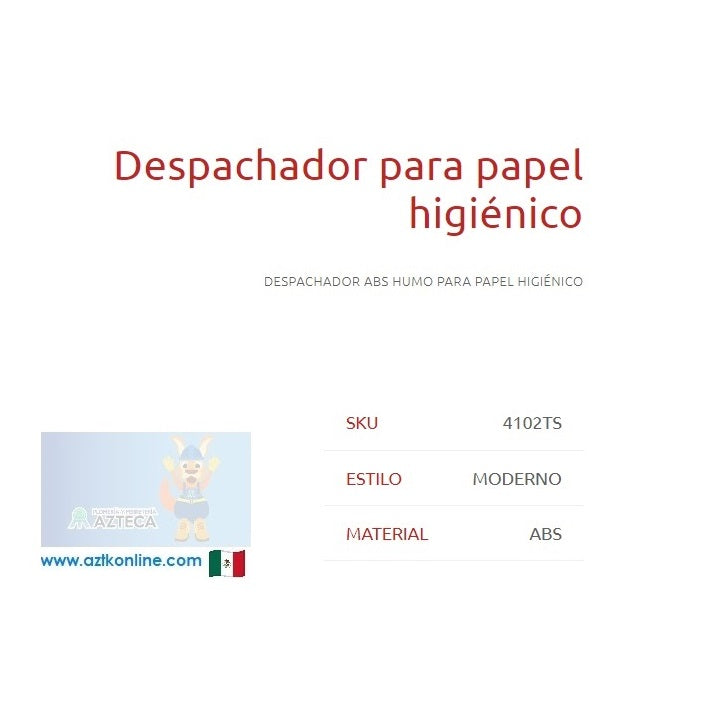 DESPACHADOR PARA PAPEL HIGIENICO DICA 4102TS