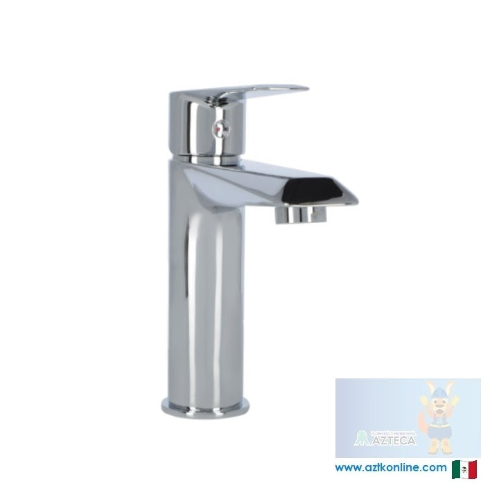 MEZCLADORA MONOMANDO CROMADA PARA LAVABO DINASTY M100 FERRETERIA Y PLOMERIA AZTECA