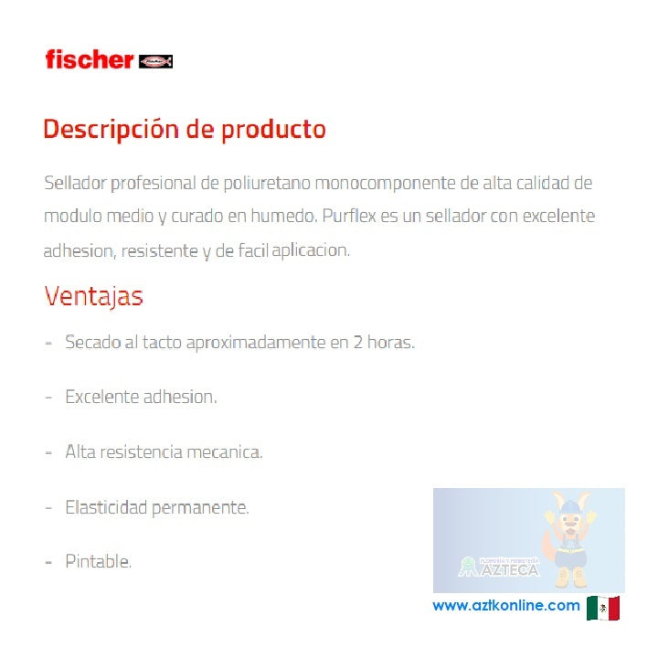 POLIURETANO FISCHER NEGRO 600 ML