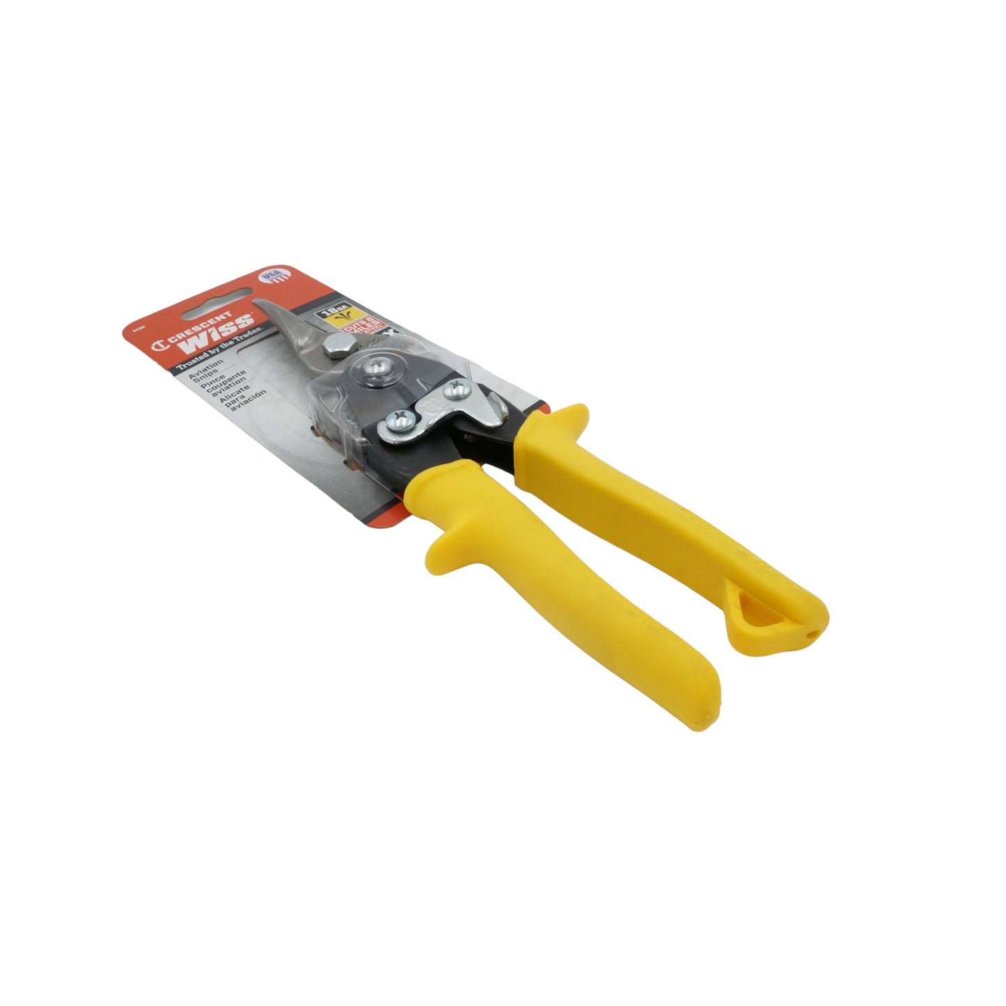 TIJERA AVIACION CRESCENT RECTA 9 3/4" (AMARILLA)