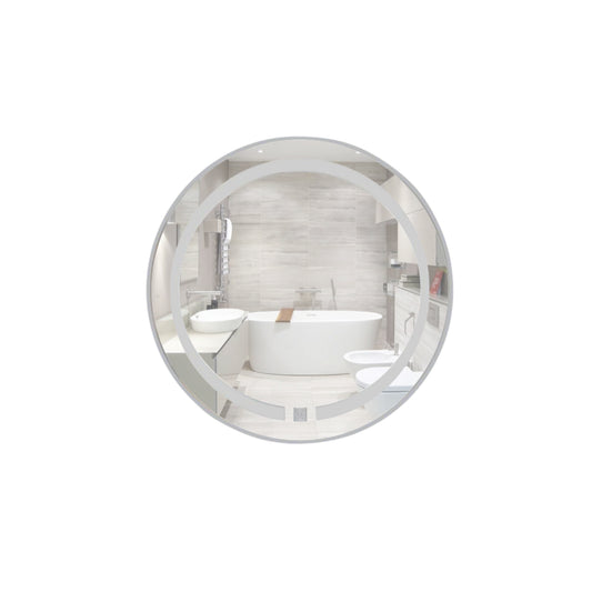 ESPEJO CIRCULO LUX 60CM DIAMETRO LUZ LED COLORFLUX 0055