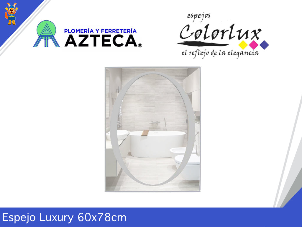 ESPEJO LUXURY 60x78CM LUZ LED COLORFLUX 0062