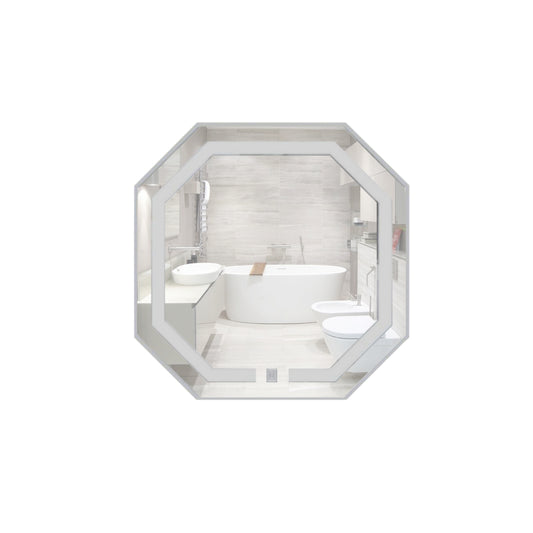 ESPEJO OCTAGONO LUX 60x60CM LUZ LED COLORFLUX 0056