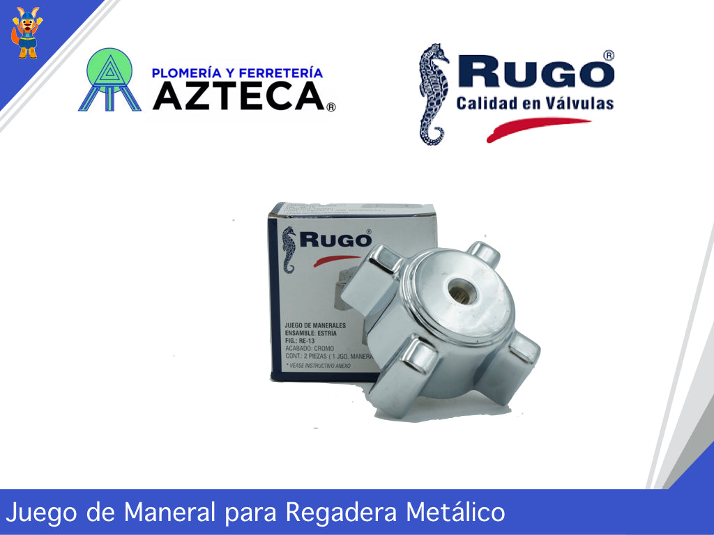 JUEGO DE MANERALES CUADRO SIN CHAPETON ESTRIA RUGO RE-13
