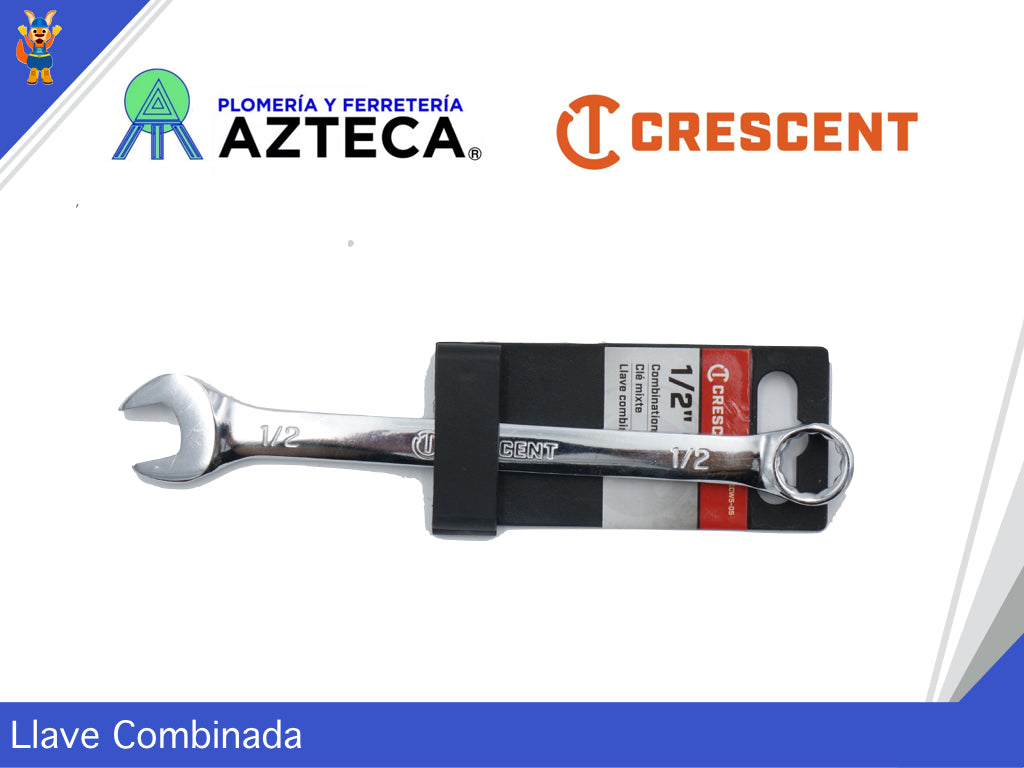 LLAVE COMBINADA CRESCENT 12 PUNTOS DE 1/2"