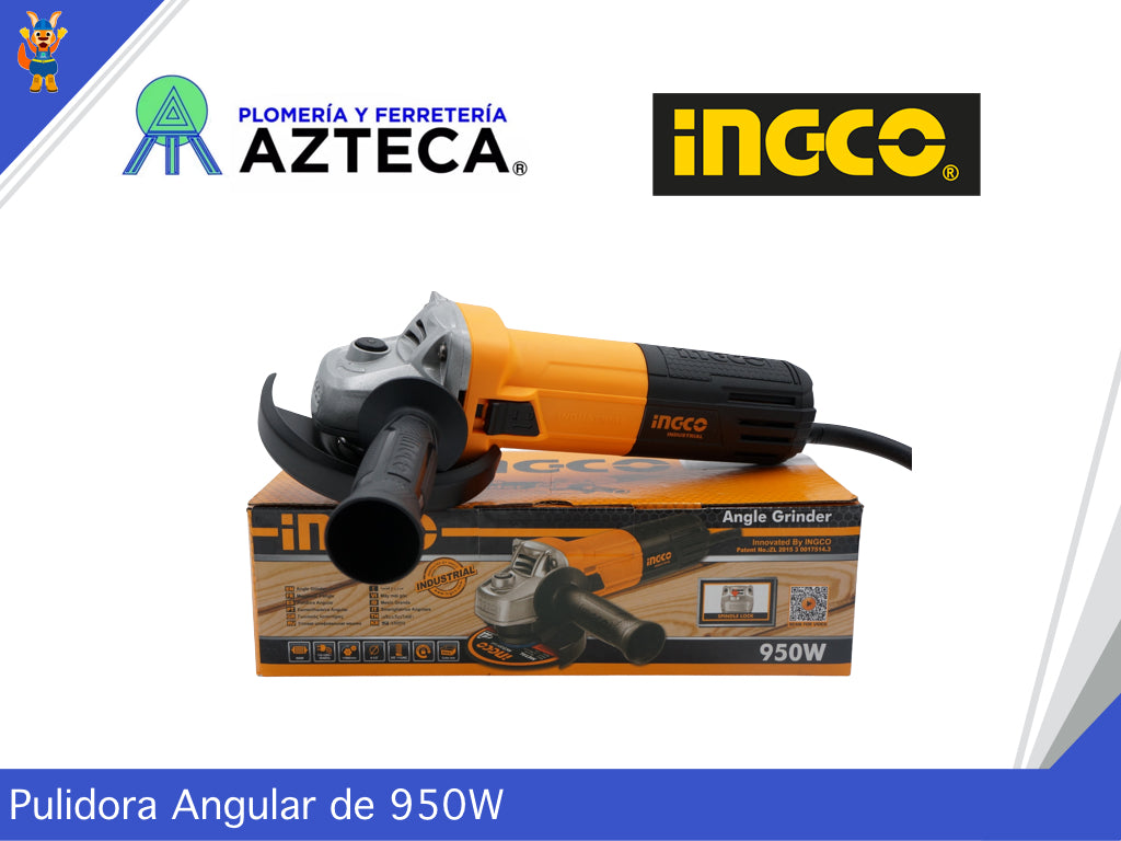 ESMERILADORA ANGULAR 4 1/2 950W UAG8508 INGCO