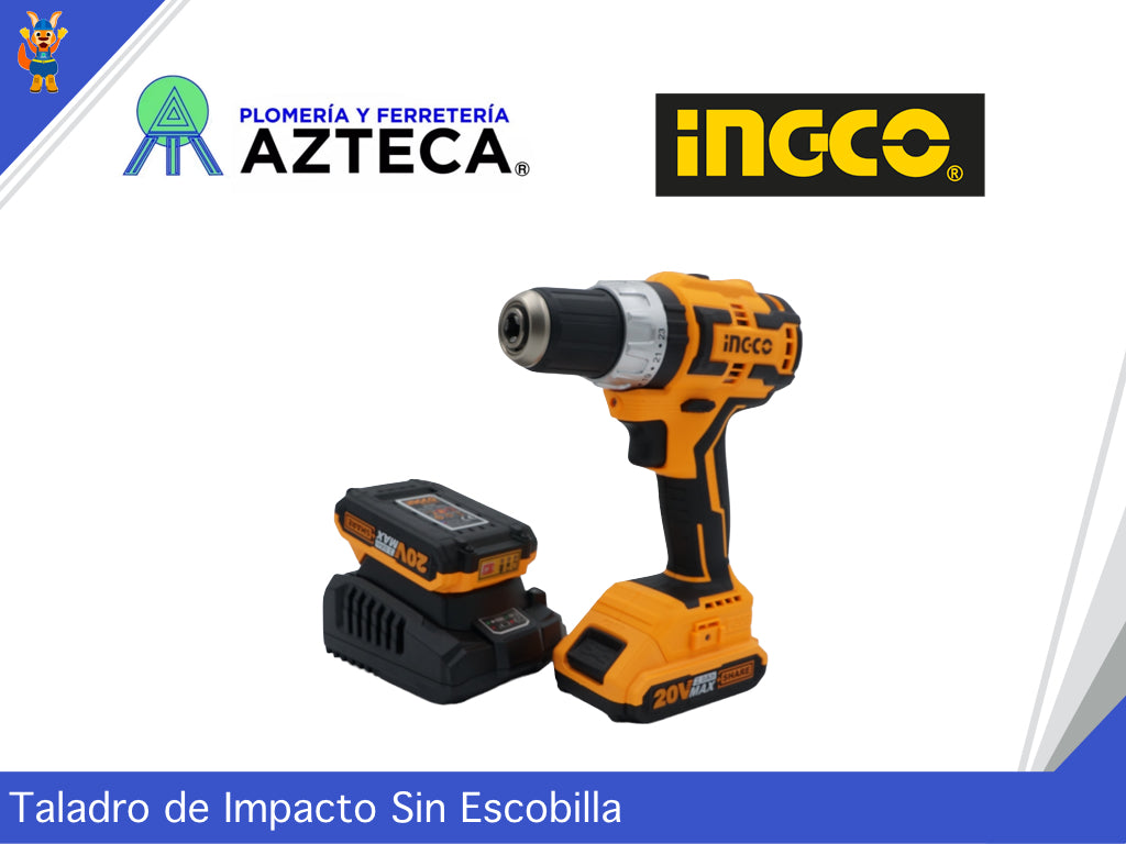 TALADRO INALAMBRICO BRUSHLESS INGCO UCIDLI20608