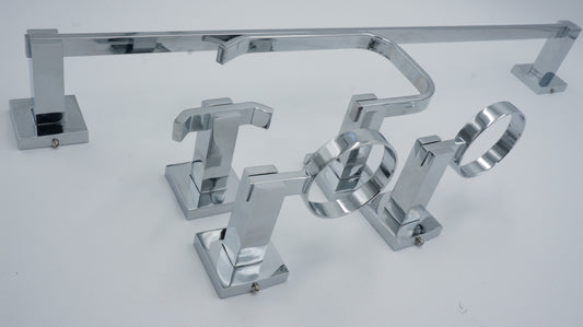 JUEGO DE ACCESORIOS CROMADO PARA BAÑO 5 PIEZAS ANBEC JAB1500C
