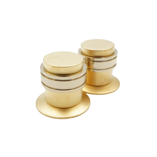 JUEGO DE MANERALES MONARCA REDONDO SATIN-ORO URREA COR.8