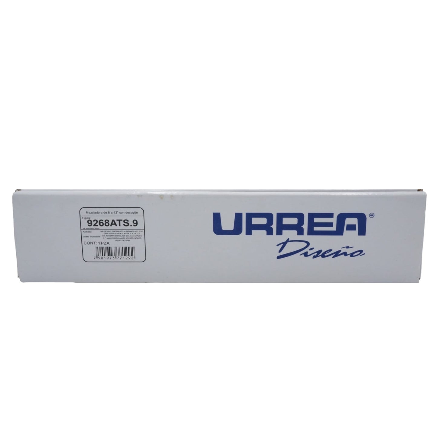 MEZCLADORA CROMADA 8" TALADROS SEPARADOS URREA 9268ATS.9
