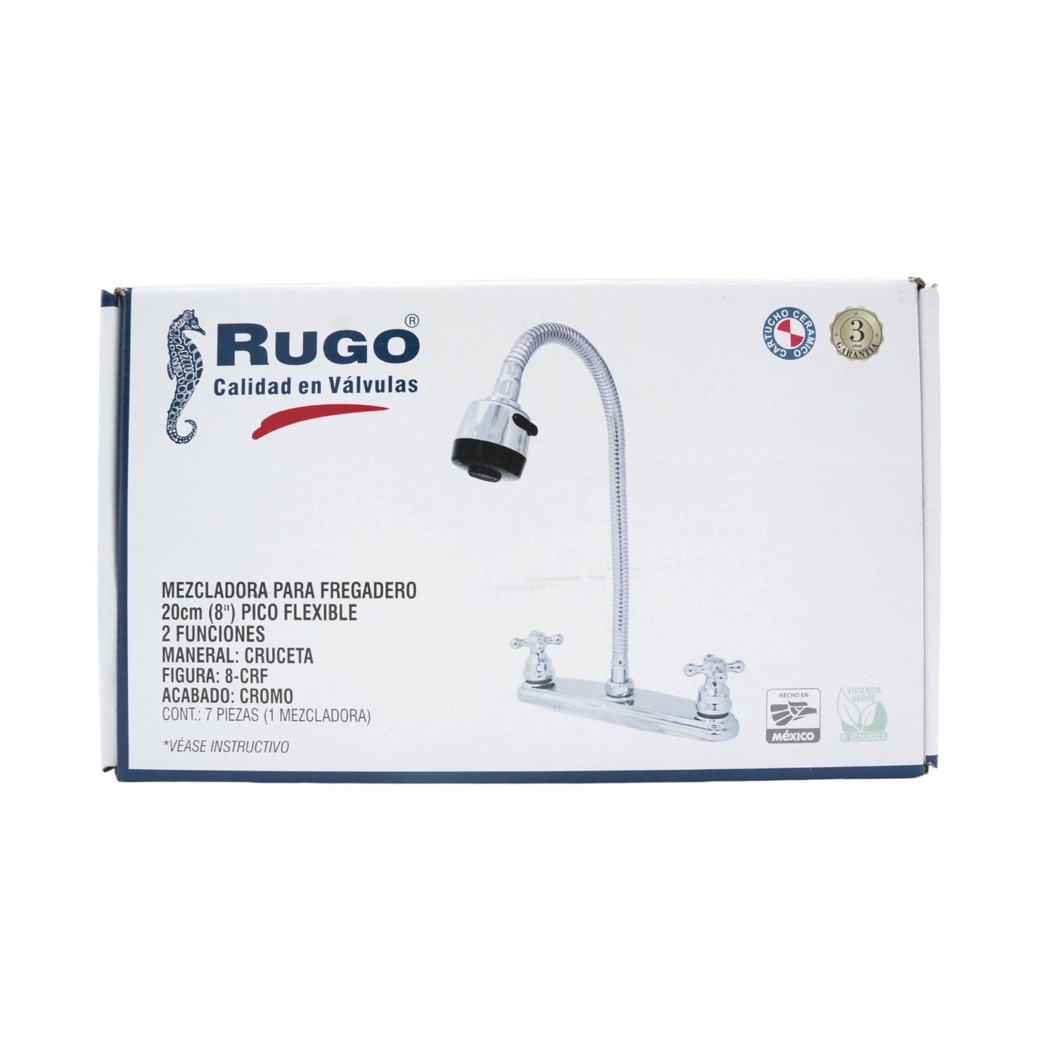 Mezcladora para hot sale fregadero 20cm rugo
