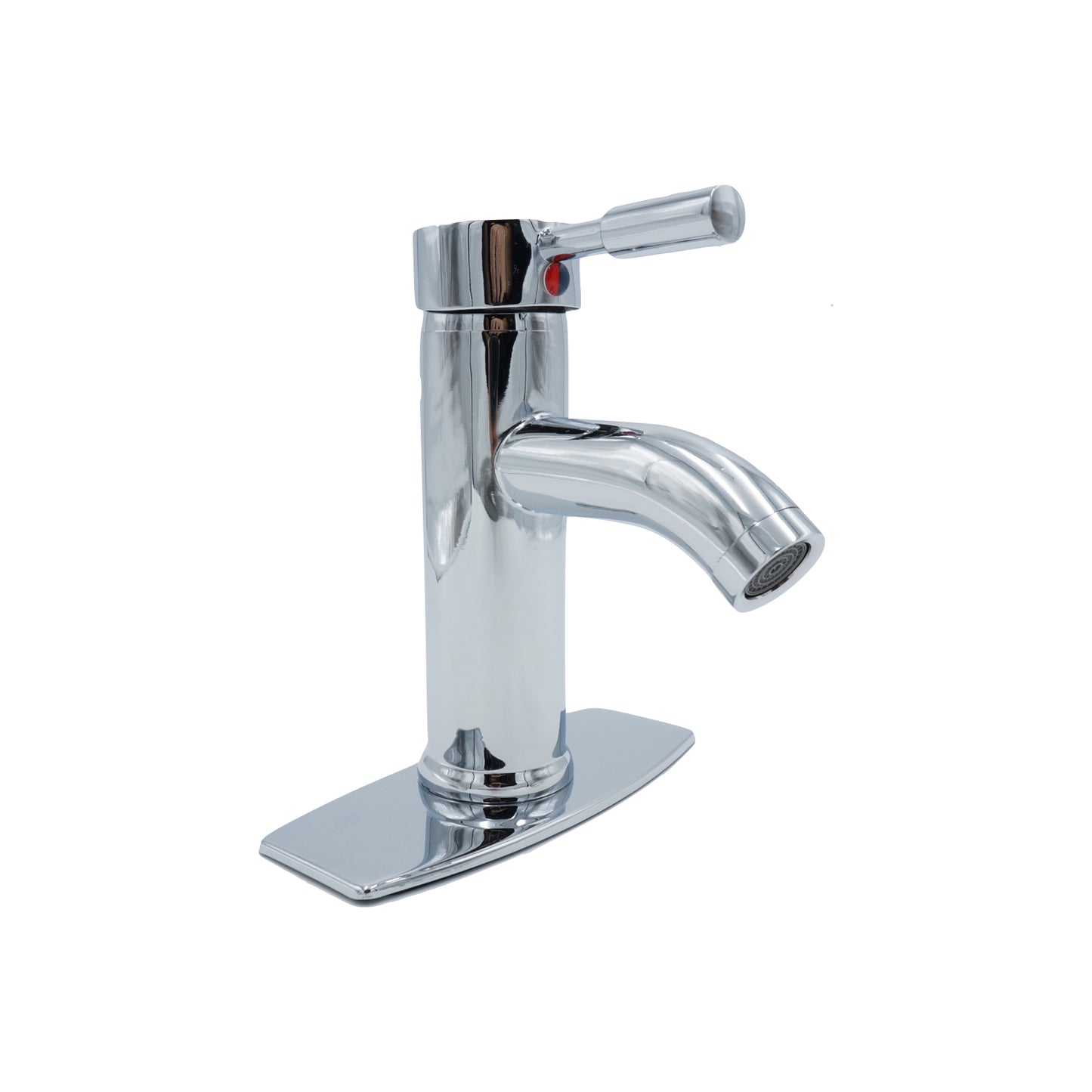 MEZCLADORA MONOMANDO CROMADA BAJO PARA LAVABO RUGO 23-MM