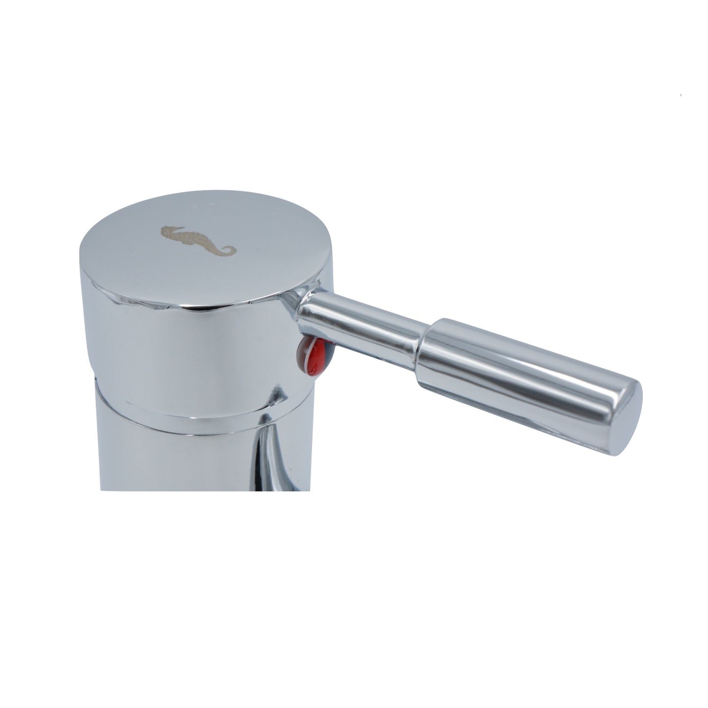 MEZCLADORA MONOMANDO CROMADA BAJO PARA LAVABO RUGO 23-MM