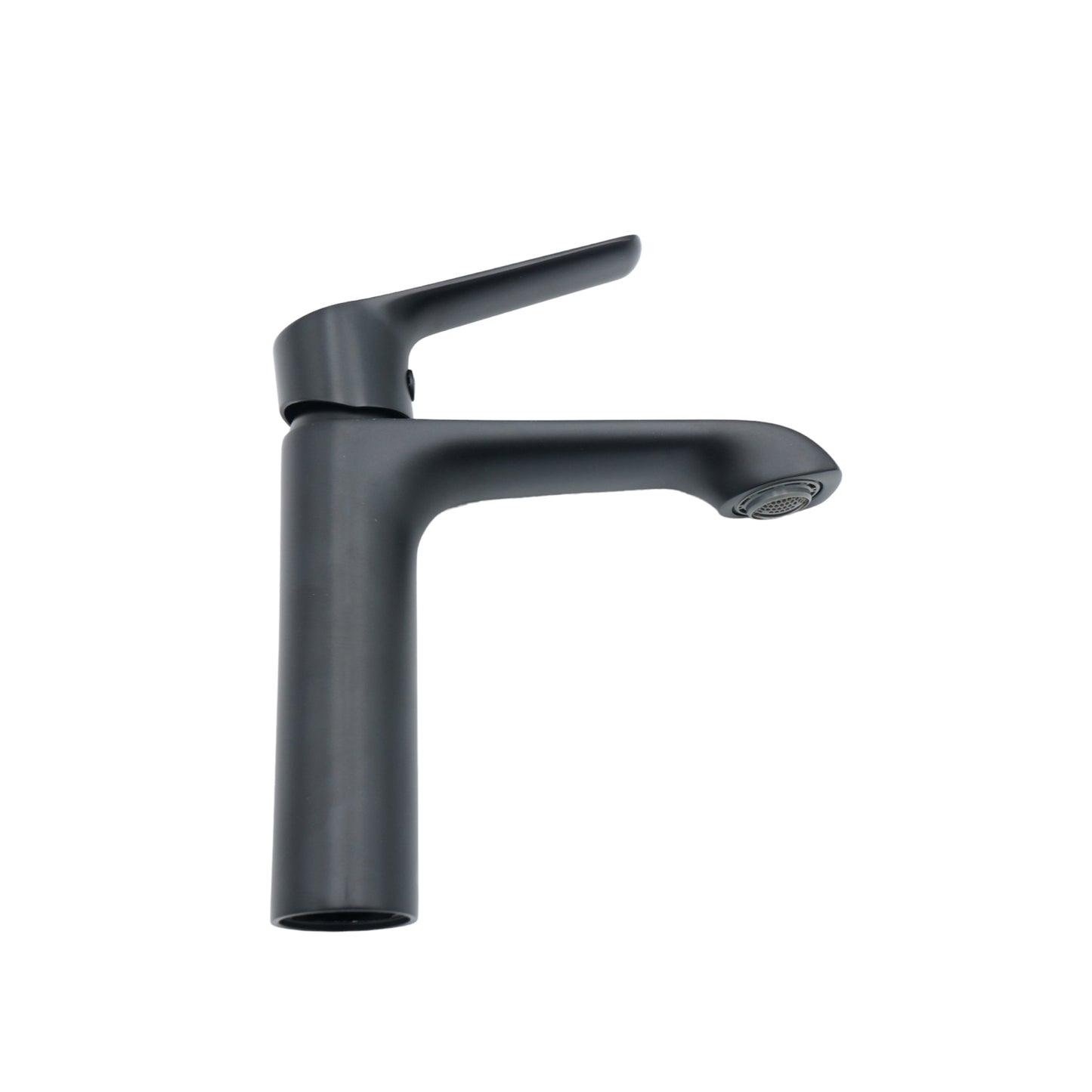 MEZCLADORA MONOMANDO CORTO NEGRO MATE PARA LAVABO URREA 100CL.2