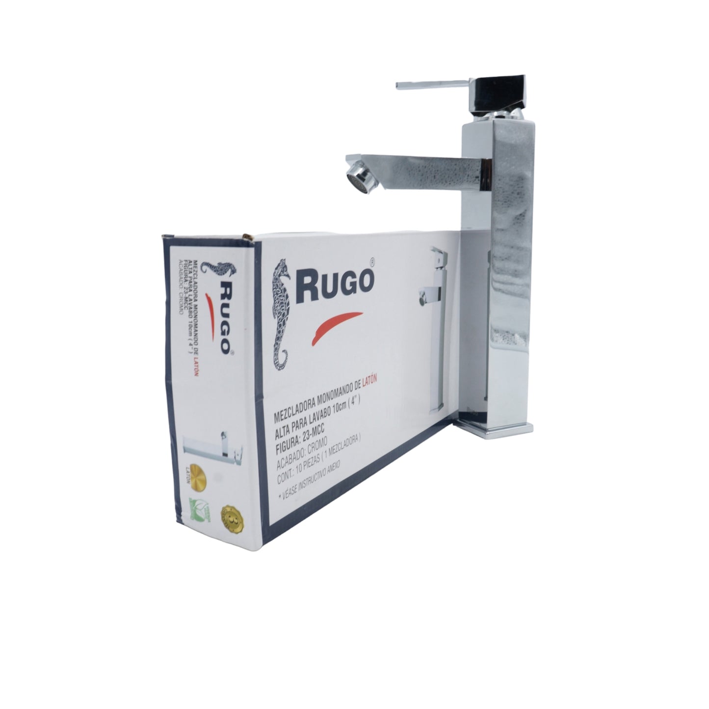 MEZCLADORA MONOMANDO ALTO PARA LAVABO RUGO 23-MCC