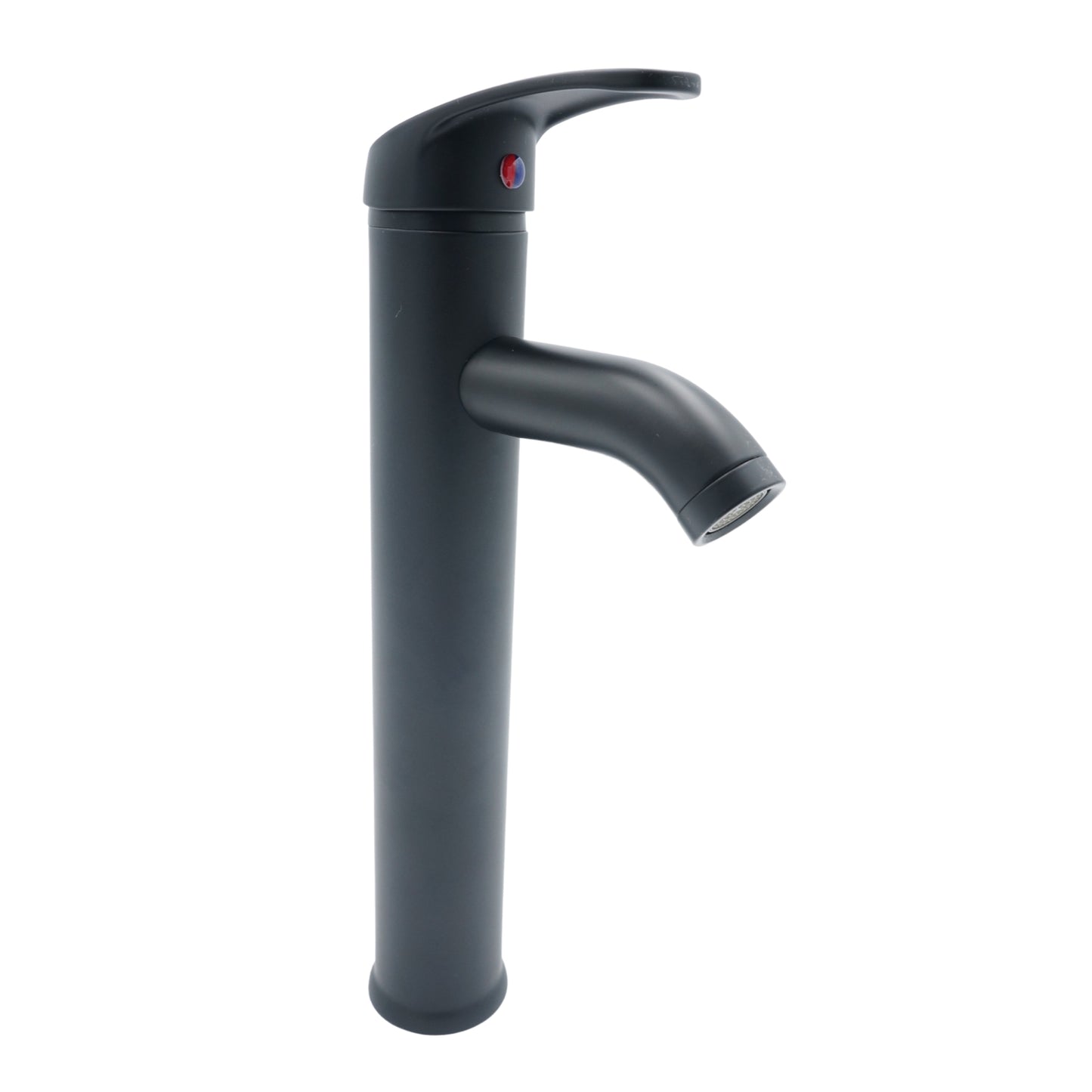 MEZCLADORA MONOMANDO ALTO PARA LAVABO NEGRO MATE DICA 4435.2