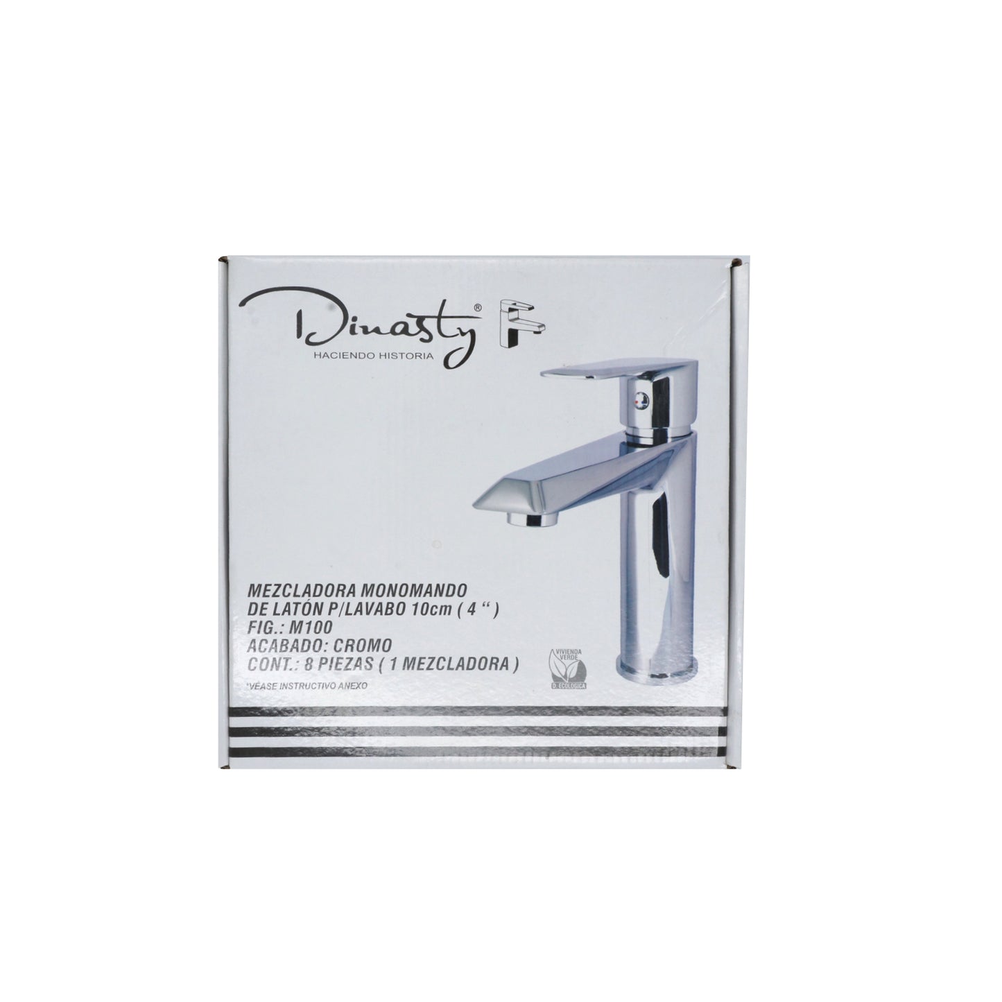 MEZCLADORA MONOMANDO CROMADA PARA LAVABO DINASTY M100