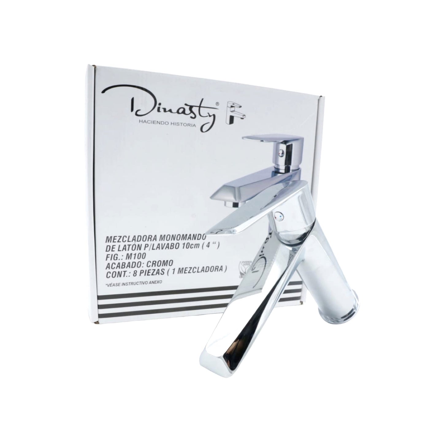 MEZCLADORA MONOMANDO CROMADA PARA LAVABO DINASTY M100