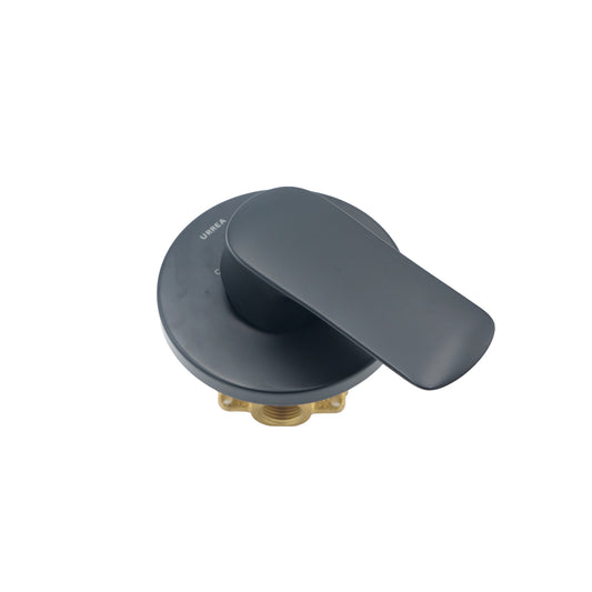 MONOMANDO DE EMPOTRAR PARA REGADERA NEGRO MATE SENCILLO URREA 9437LU.2