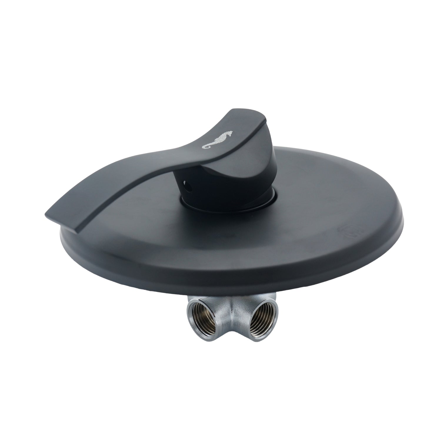 MONOMANDO DE EMPOTRAR PARA REGADERA O TINA NEGRO MATE RUGO 34-MTN