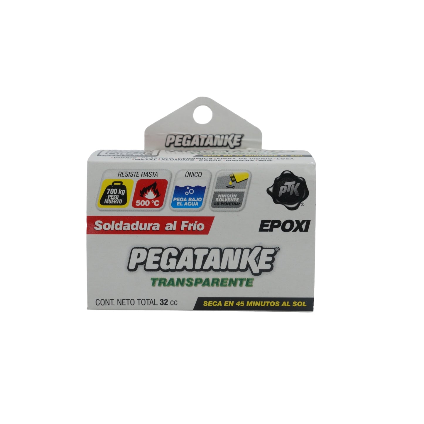 SOLDADURA AL FRIO EPOXI PEGATANQUE EPOXICO TRANSPARENTE 44ml