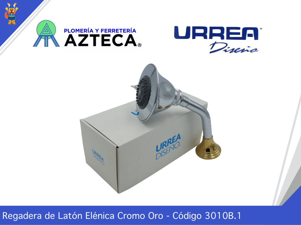 REGADERA DE LATON ELENICA CROMADA URREA 3010B.1