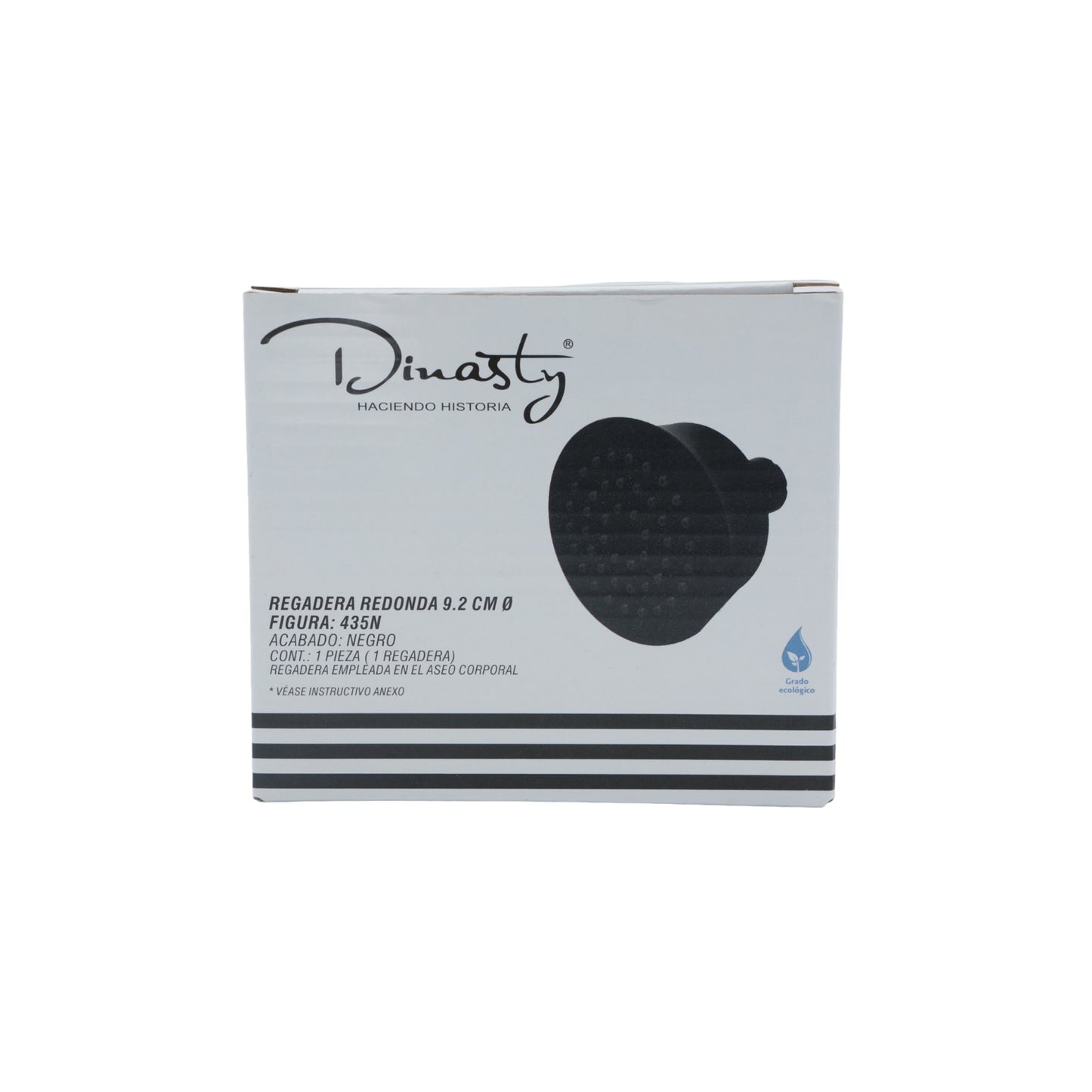 REGADERA REDONDA DINASTY CON BRAZO REDONDO RUGO ACERO INOXIDABLE