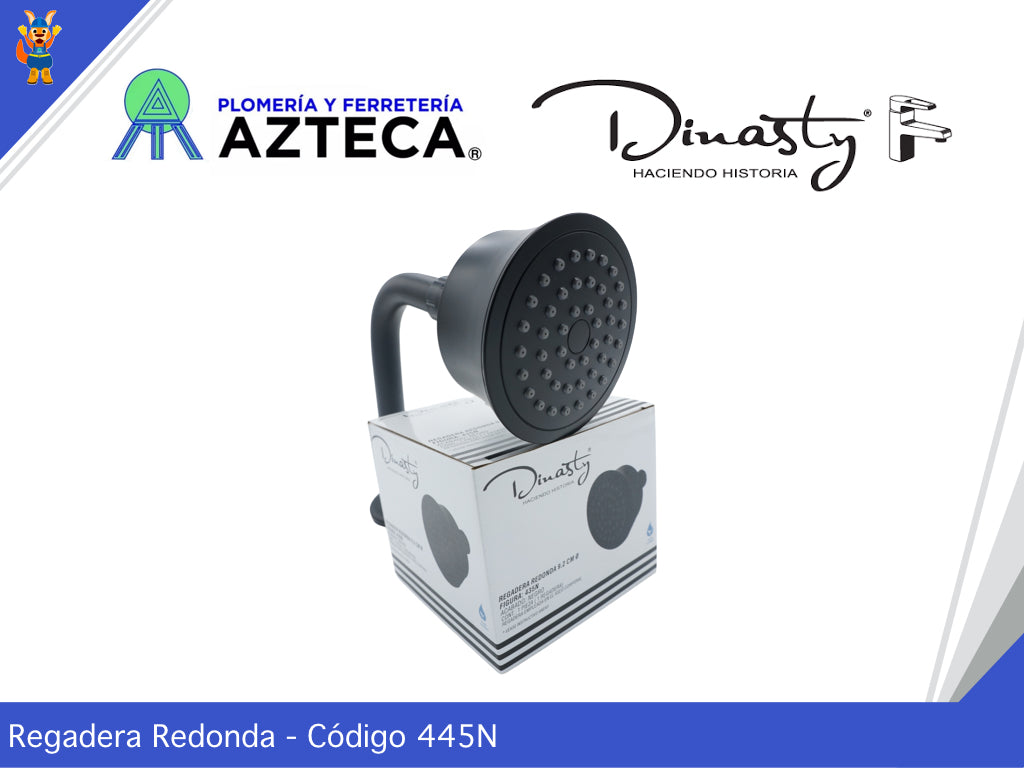 REGADERA REDONDA DINASTY CON BRAZO REDONDO RUGO ACERO INOXIDABLE